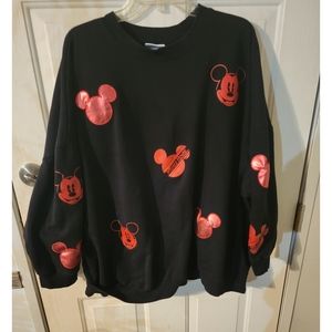 Black and Red Graphic Women's Top